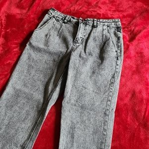 High Rise Acid Wash Jeans